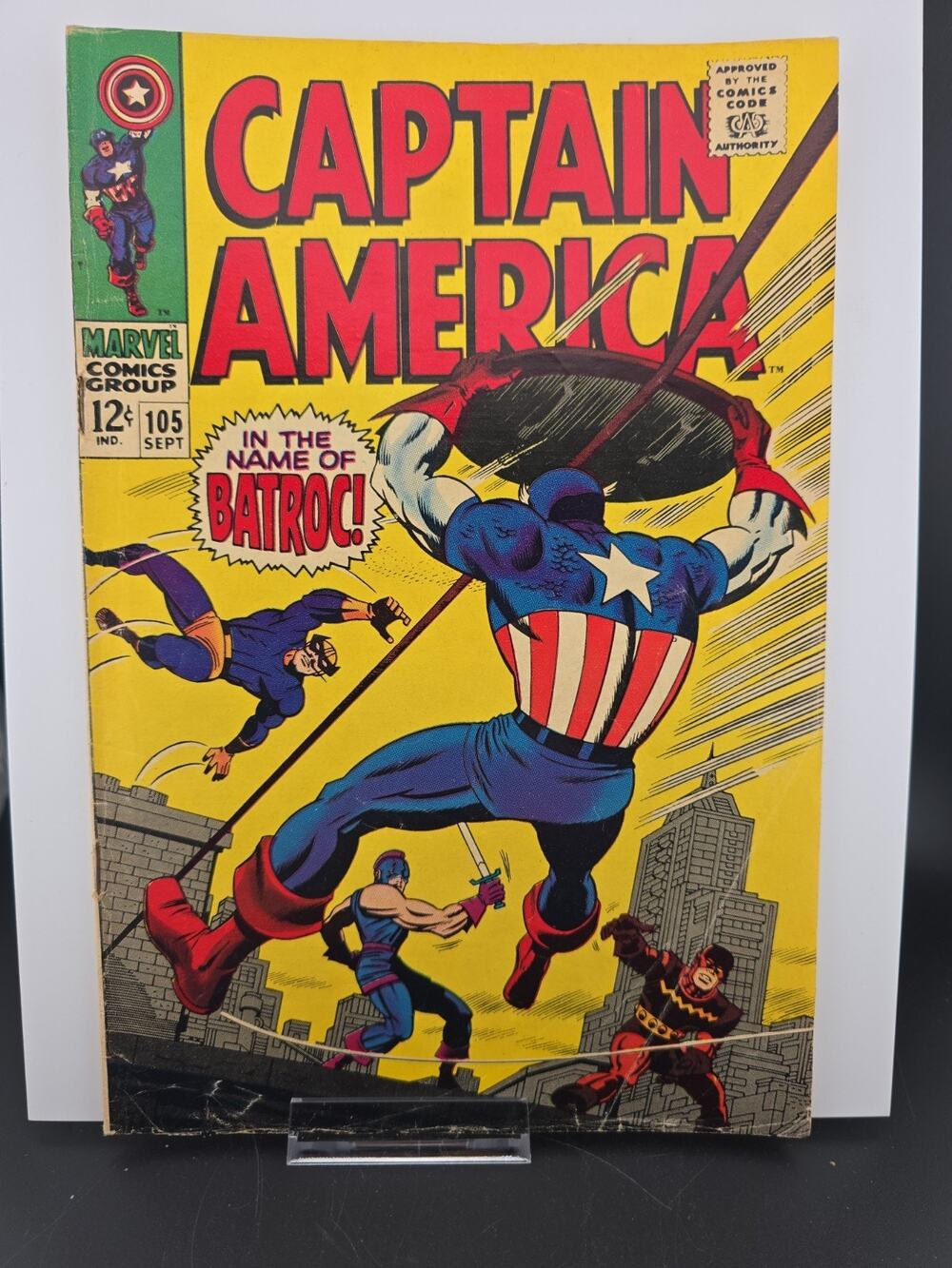 CAPTAIN AMERICA #105 (1968) - IN THE NAME OF BATROC - JACK KIRBY!